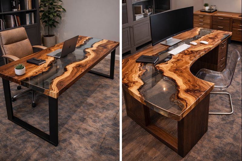 Services epoxy office table
