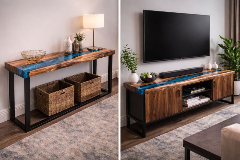 Services epoxy tv tables