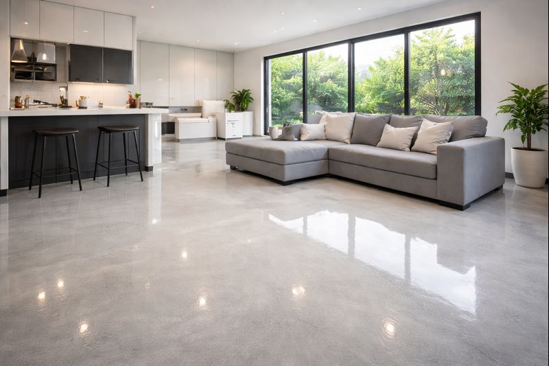 Home residential epoxy flooring